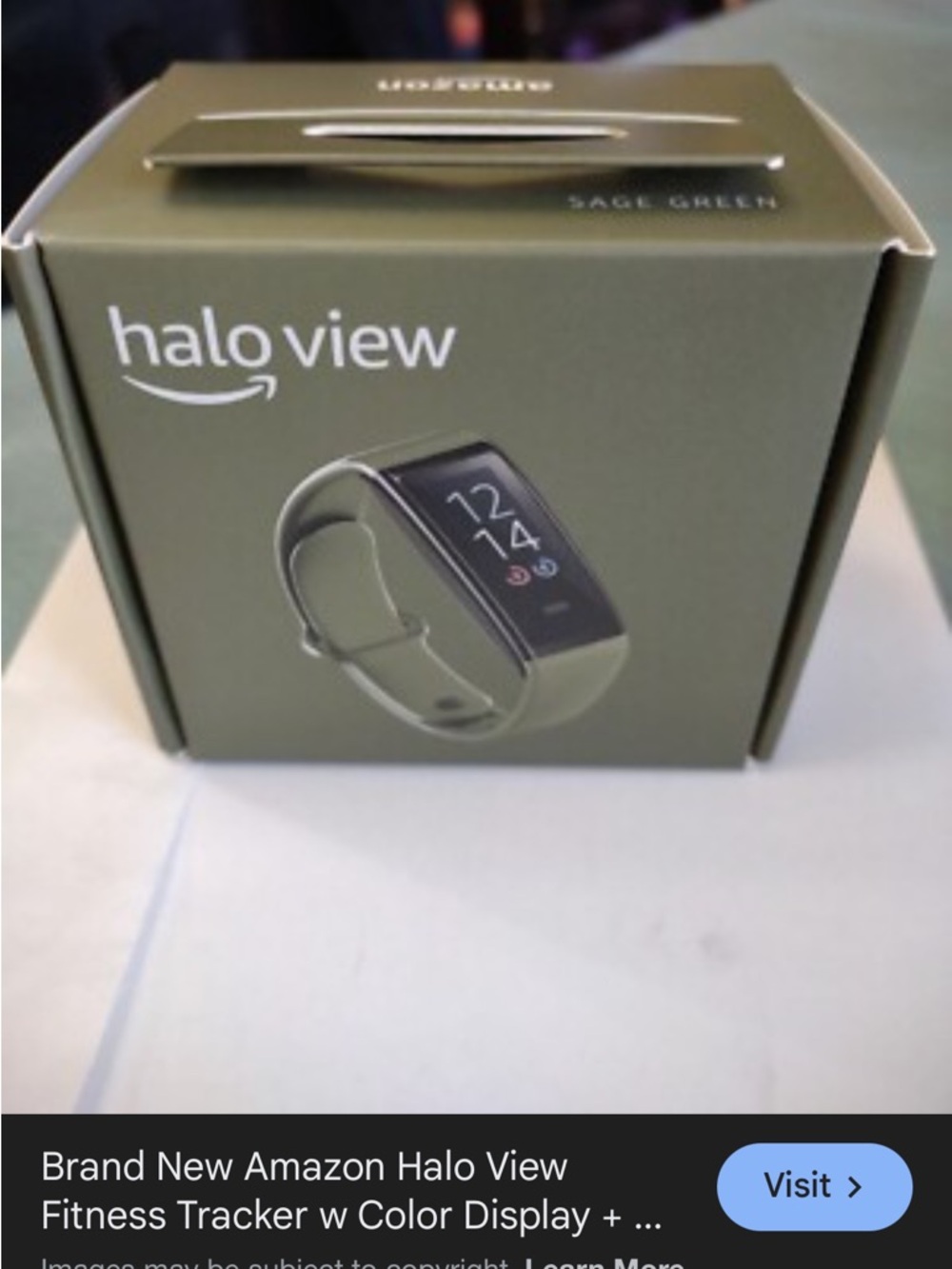 Amazon Halo View Fitness Tracker - Olive Green